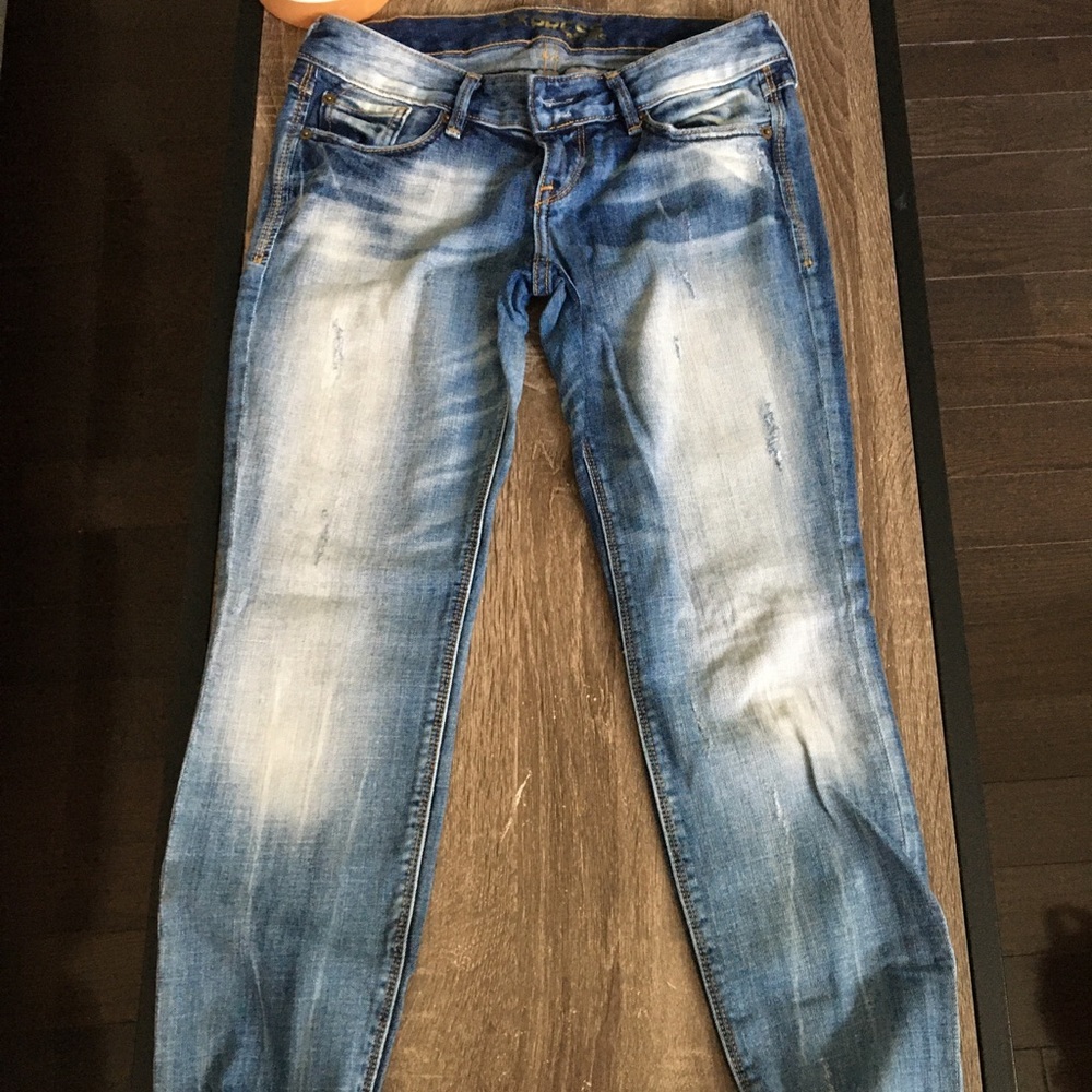Express washed/distressed jeans